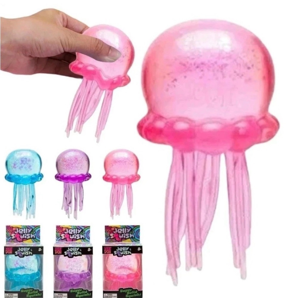Jellyfish Squish, Viral cheese squish,brain squish all new, fast ship